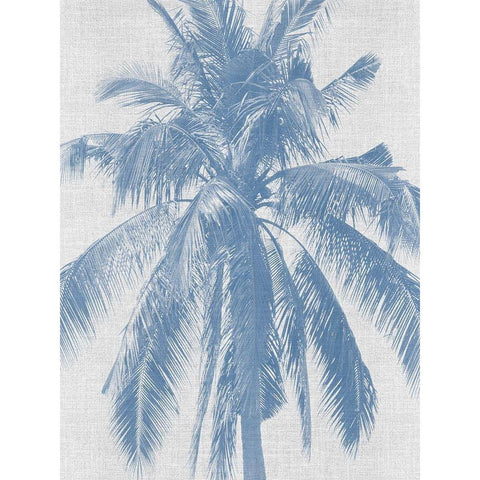 Denim Palms I Poster Black Modern Wood Framed Art Print with Double Matting by Urban Road