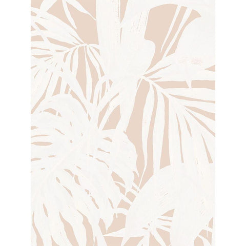 Neutral Palms I Poster White Modern Wood Framed Art Print by Urban Road