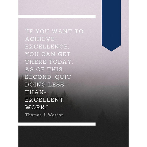 Gurbaksh Chahal Quote: Achieve Excellence Gold Ornate Wood Framed Art Print with Double Matting by ArtsyQuotes