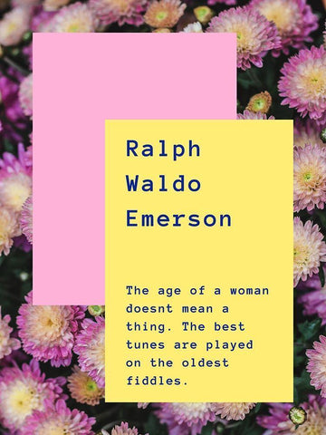 Ralph Waldo Emerson Quote: Oldest Fiddles White Modern Wood Framed Art Print with Double Matting by ArtsyQuotes