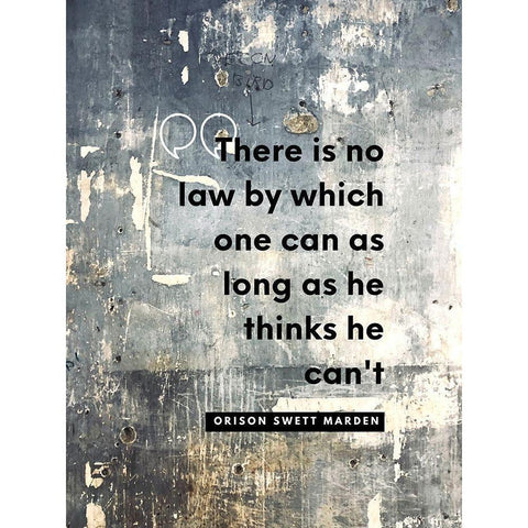 Orison Swett Marden Quote: There is No Law Black Modern Wood Framed Art Print by ArtsyQuotes