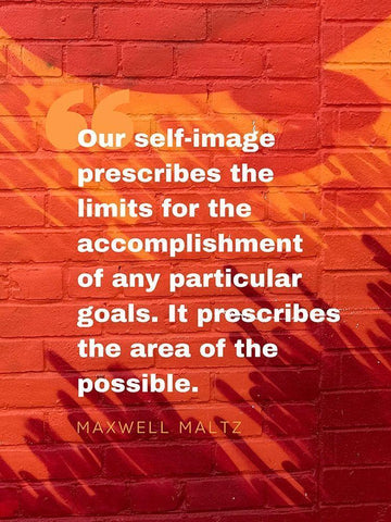 Maxwell Maltz Quote: Particular Goals White Modern Wood Framed Art Print with Double Matting by ArtsyQuotes