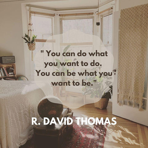 R. David Thomas Quote: Do What You Want White Modern Wood Framed Art Print with Double Matting by ArtsyQuotes