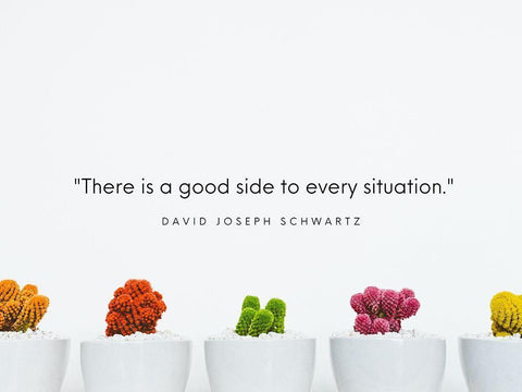 David Joseph Schwartz Quote: Every Situation White Modern Wood Framed Art Print with Double Matting by ArtsyQuotes