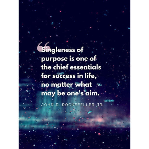 John D. Rockefeller Jr. Quote: Chief Essentials White Modern Wood Framed Art Print by ArtsyQuotes