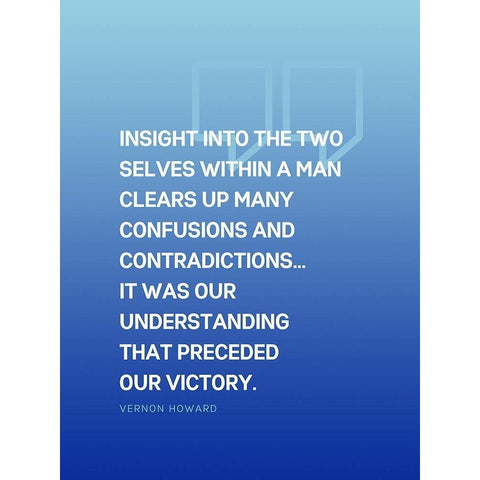 Vernon Howard Quote: Confusions and Contradictions White Modern Wood Framed Art Print by ArtsyQuotes