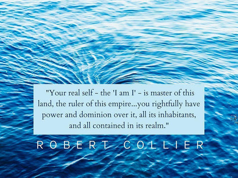 Robert Collier Quote: Your Real Self Black Ornate Wood Framed Art Print with Double Matting by ArtsyQuotes