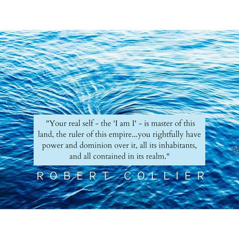 Robert Collier Quote: Your Real Self Black Modern Wood Framed Art Print with Double Matting by ArtsyQuotes