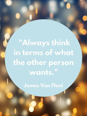 James Van Fleet Quote: Always Think White Modern Wood Framed Art Print with Double Matting by ArtsyQuotes