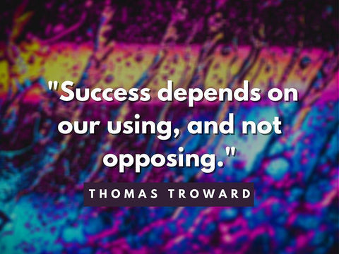 Thomas Troward Quote: Success Depends Black Ornate Wood Framed Art Print with Double Matting by ArtsyQuotes