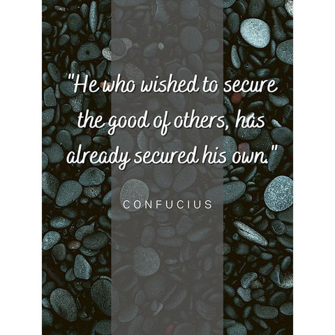 Confucius Quote: The Good of Others Gold Ornate Wood Framed Art Print with Double Matting by ArtsyQuotes