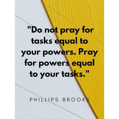 Phillips Brooks Quote: Your Powers Black Modern Wood Framed Art Print with Double Matting by ArtsyQuotes