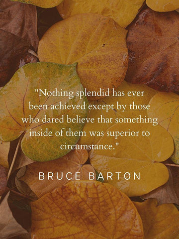 Bruce Barton Quote: Nothing Splendid White Modern Wood Framed Art Print with Double Matting by ArtsyQuotes