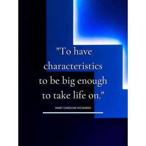 Mary Caroline Richards Quote: Take Life On Black Modern Wood Framed Art Print with Double Matting by ArtsyQuotes