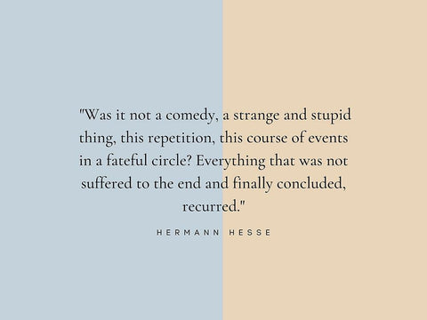 Hermann Hesse Quote: Strange and Stupid Black Ornate Wood Framed Art Print with Double Matting by ArtsyQuotes