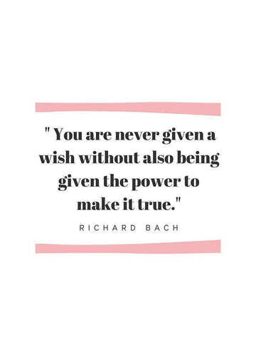 Richard Bach Quote: Given the Power Black Ornate Wood Framed Art Print with Double Matting by ArtsyQuotes