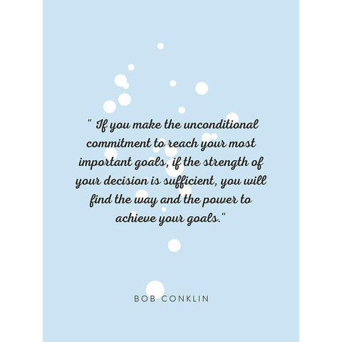 Bob Conklin Quote: Important Goals Black Modern Wood Framed Art Print by ArtsyQuotes