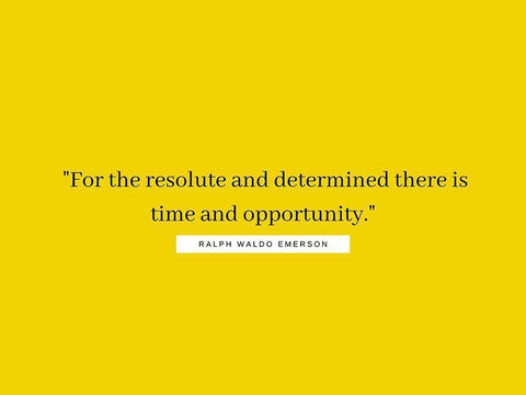 Ralph Waldo Emerson Quote: Opportunity White Modern Wood Framed Art Print with Double Matting by ArtsyQuotes