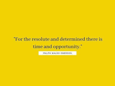 Ralph Waldo Emerson Quote: Opportunity Black Modern Wood Framed Art Print by ArtsyQuotes