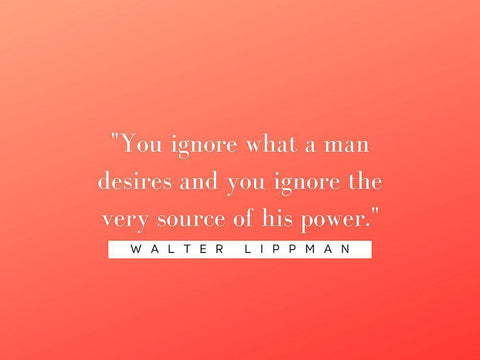 Walter Lippmann Quote: Source of Power White Modern Wood Framed Art Print with Double Matting by ArtsyQuotes