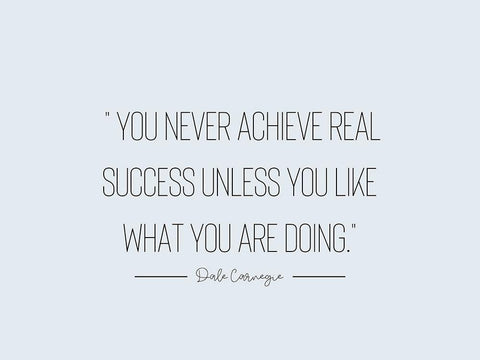 Dale Carnegie Quote: Real Success Black Ornate Wood Framed Art Print with Double Matting by ArtsyQuotes