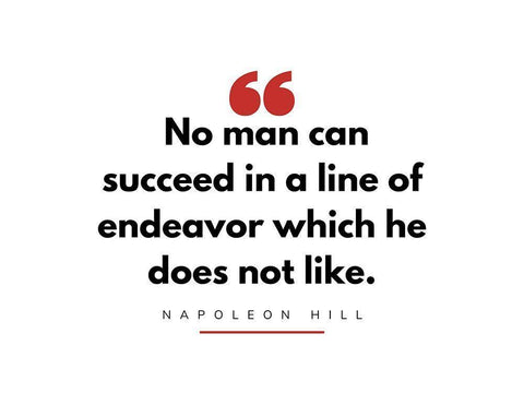 Napoleon Hill Quote: Line of Endeavor Black Ornate Wood Framed Art Print with Double Matting by ArtsyQuotes