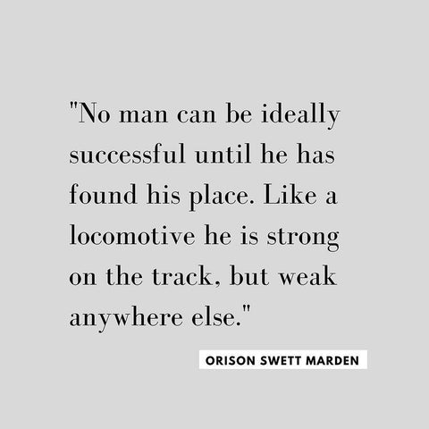 Orison Swett Marden Quote: Ideally Successful Black Ornate Wood Framed Art Print with Double Matting by ArtsyQuotes