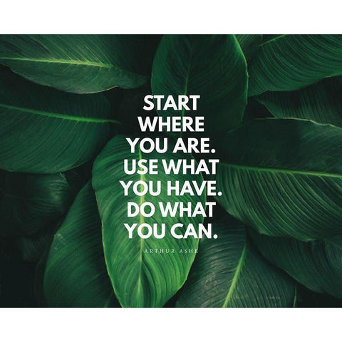 Arthur Ashe Quote: Do What You Can White Modern Wood Framed Art Print by ArtsyQuotes