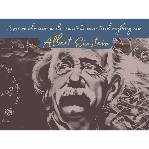 Albert Einstein Quote: Never Made a Mistake Gold Ornate Wood Framed Art Print with Double Matting by ArtsyQuotes