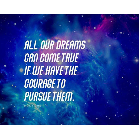 Walt Disney Quote: Our Dreams White Modern Wood Framed Art Print by ArtsyQuotes