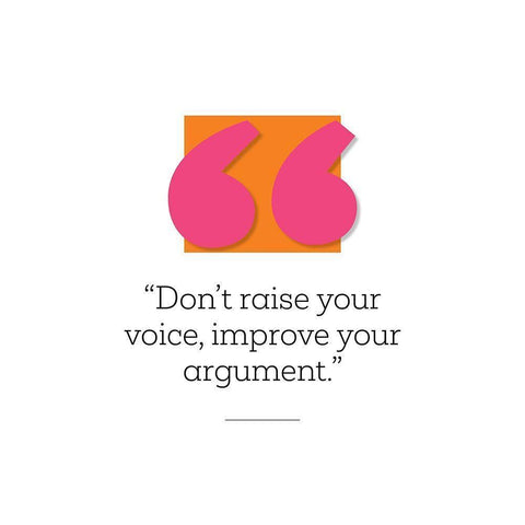 Artsy Quotes Quote: Improve Your Argument Black Modern Wood Framed Art Print by ArtsyQuotes