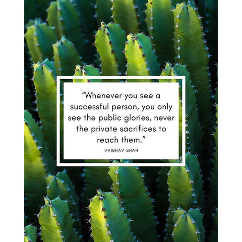 Vaibhav Shah Quote: Public Glories White Modern Wood Framed Art Print by ArtsyQuotes