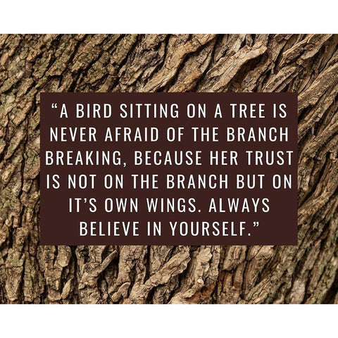 Artsy Quotes Quote: Branch Breaking Black Modern Wood Framed Art Print by ArtsyQuotes