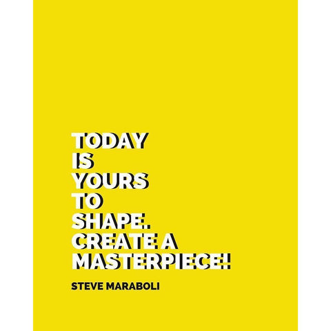 Steve Maraboli Quote: Create a Masterpiece Black Modern Wood Framed Art Print with Double Matting by ArtsyQuotes
