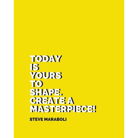 Steve Maraboli Quote: Create a Masterpiece White Modern Wood Framed Art Print by ArtsyQuotes