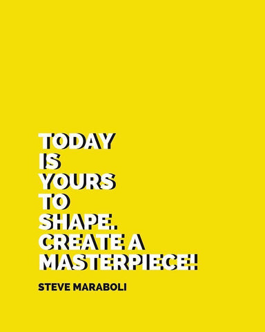 Steve Maraboli Quote: Create a Masterpiece White Modern Wood Framed Art Print with Double Matting by ArtsyQuotes