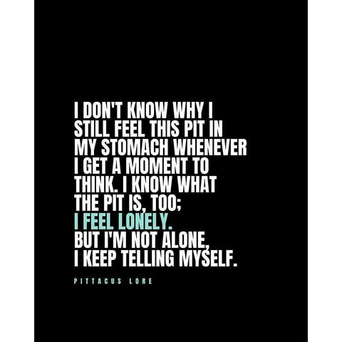 Pittacus Lore Quote: A Moment to Think Black Modern Wood Framed Art Print with Double Matting by ArtsyQuotes