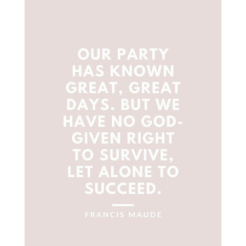 Francis Maude Quote: Great Days Black Modern Wood Framed Art Print with Double Matting by ArtsyQuotes