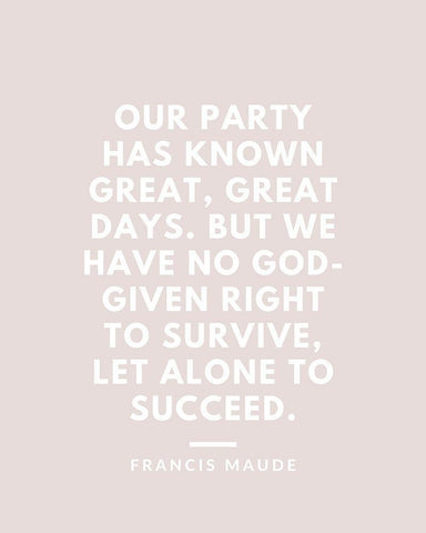 Francis Maude Quote: Great Days White Modern Wood Framed Art Print with Double Matting by ArtsyQuotes