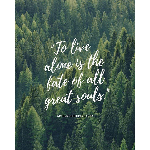 Arthur Schopenhauer Quote: All Great Souls White Modern Wood Framed Art Print by ArtsyQuotes