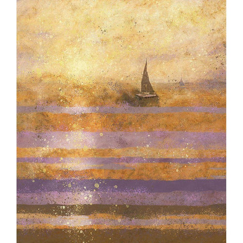 Sunset VIIII White Modern Wood Framed Art Print by Wiley, Marta