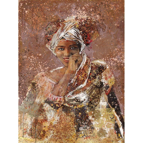 Sepia African Dreams Black Modern Wood Framed Art Print with Double Matting by Wiley, Marta