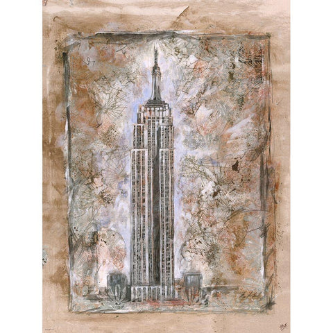 Cityscape IIII Gold Ornate Wood Framed Art Print with Double Matting by Wiley, Marta