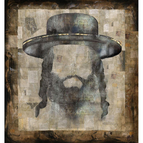 Orthodox Hat I Black Modern Wood Framed Art Print with Double Matting by Wiley, Marta