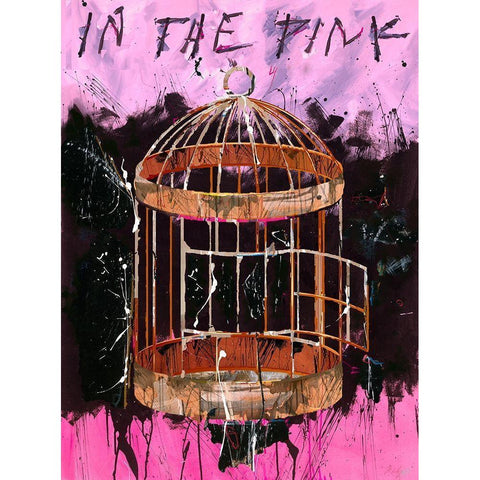 IN THE PINK White Modern Wood Framed Art Print by Wiley, Marta