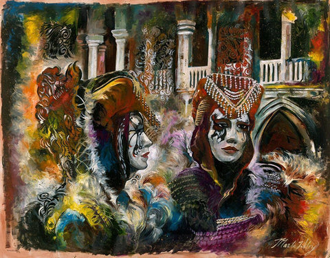 Venice Sepia tone White Modern Wood Framed Art Print with Double Matting by Wiley, Marta