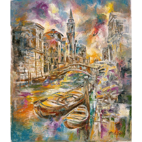 Sepia Italy V Gold Ornate Wood Framed Art Print with Double Matting by Wiley, Marta