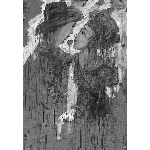 BandW Festive IIII Black Modern Wood Framed Art Print with Double Matting by Wiley, Marta