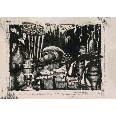 Lithograph age 9 White Modern Wood Framed Art Print by Wiley, Marta