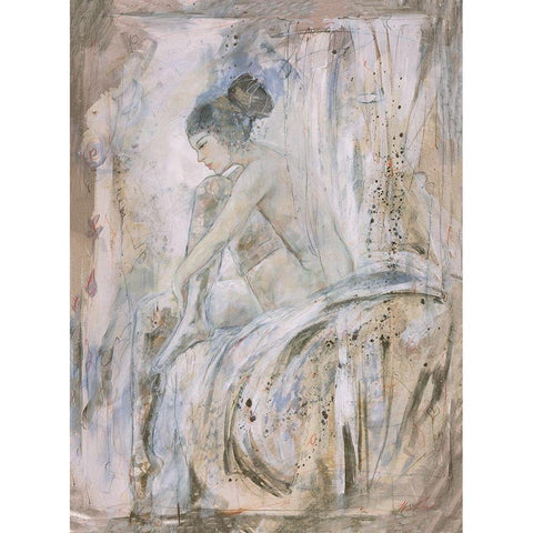 Repose Gold Ornate Wood Framed Art Print with Double Matting by Wiley, Marta